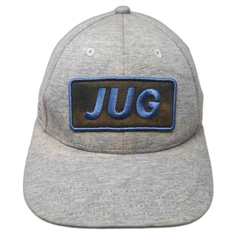 Pukka Snapback Gray Hat One Size Jug Mountain Ranch Heather Jersey Cotton Patch